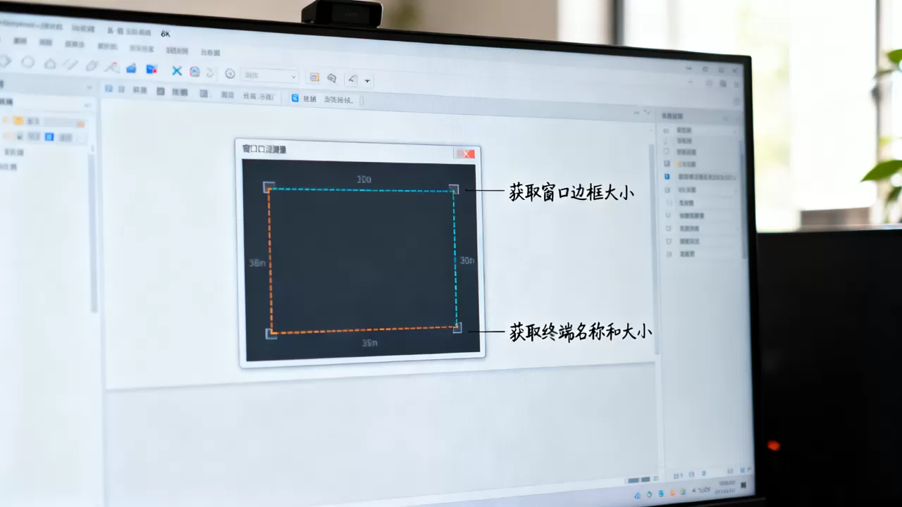 如何获取窗口边框大小?获取终端名称和大小 如何获取窗口边框大小?获取终端名称和大小