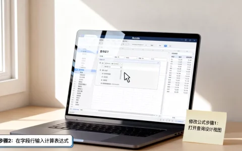 Access数据库修改公式怎么操作？Access数据库公式计算教程