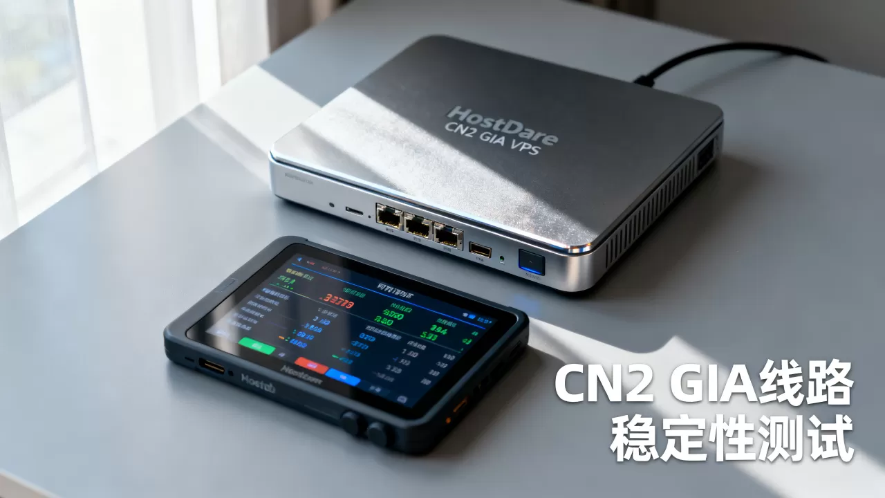 HostDare CN2 GIA VPS测评真实体验如何？HostDare VPS稳定性怎么样