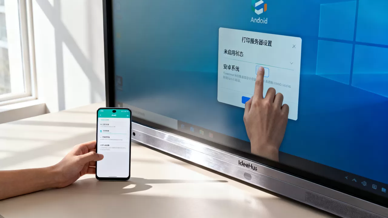 安卓未启用打印服务器怎么办?IdeaHub Board设备安卓设置教程 安卓未启用打印服务器怎么办?IdeaHub Board设备安卓设置教程