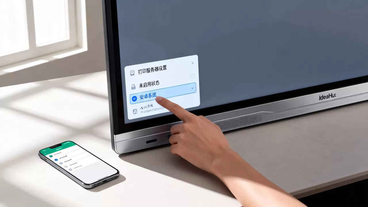 安卓未启用打印服务器怎么办?IdeaHub Board设备安卓设置教程 安卓未启用打印服务器怎么办?IdeaHub Board设备安卓设置教程