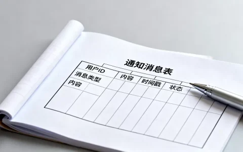 个人中心通知消息数据库怎么设计？通知消息表结构字段有哪些