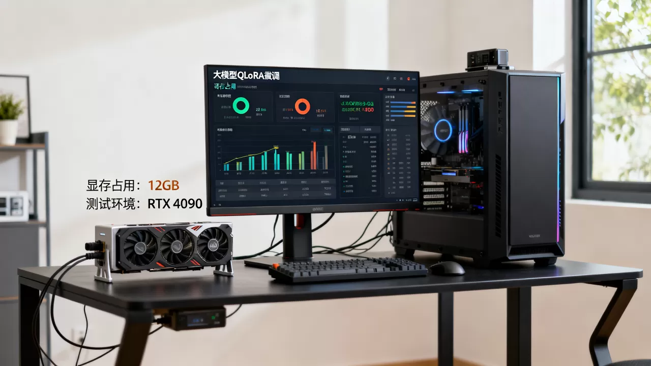 大模型QLoRA微调显存占用实测 大模型QLoRA微调显存占用实测