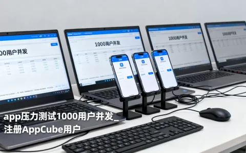 app压力测试1000用户并发_注册AppCube用户