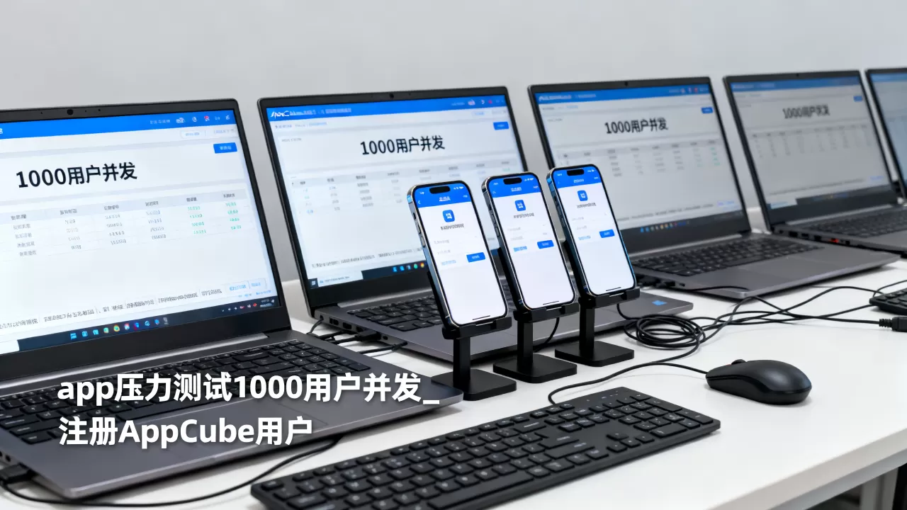 app压力测试1000用户并发_注册AppCube用户