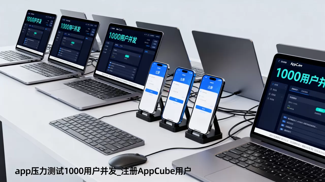 app压力测试1000用户并发_注册AppCube用户
