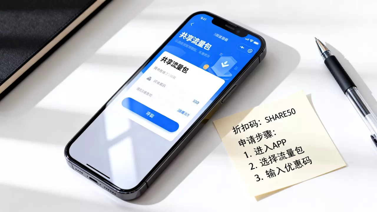共享流量包有折扣码吗？办理流量包优惠怎么申请