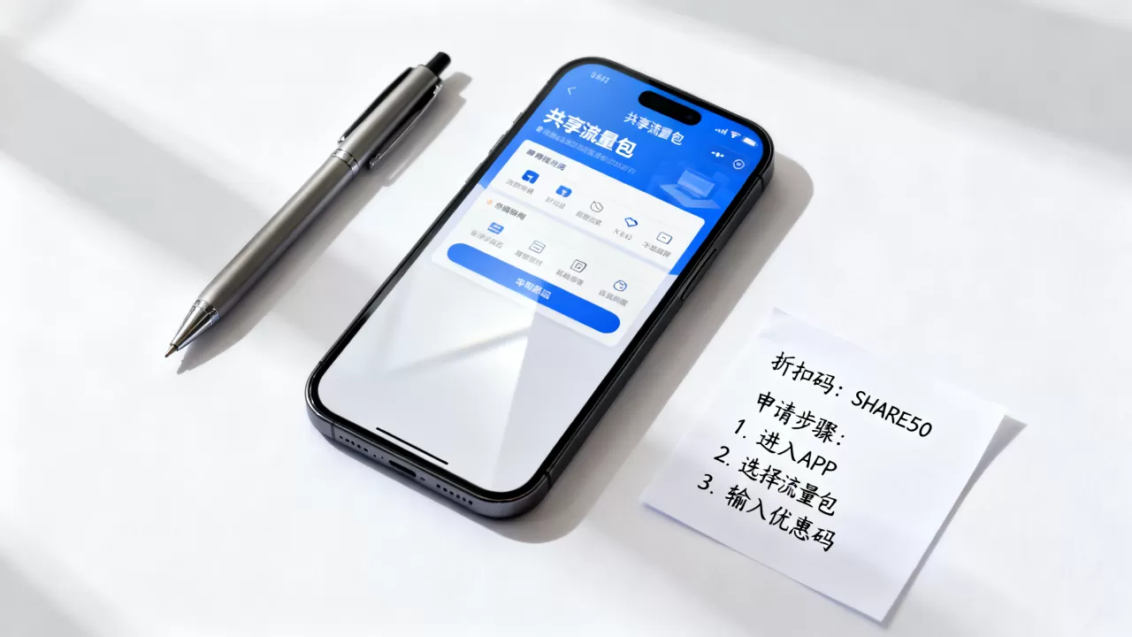 共享流量包有折扣码吗？办理流量包优惠怎么申请