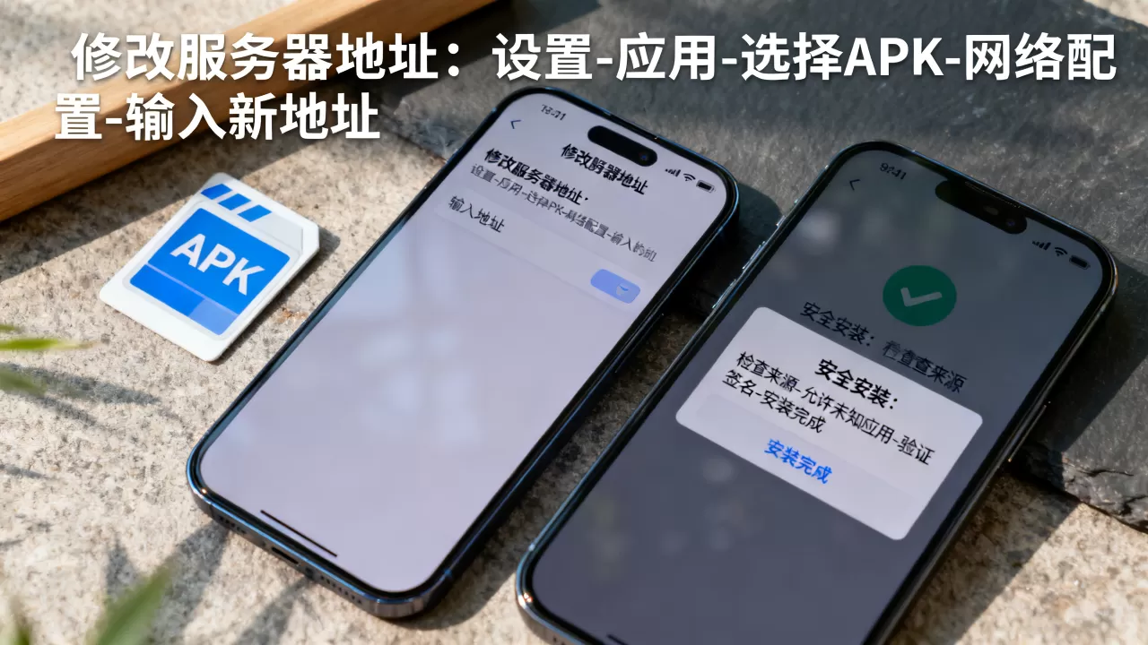 apk修改服务器地址怎么操作？如何安全安装apk文件