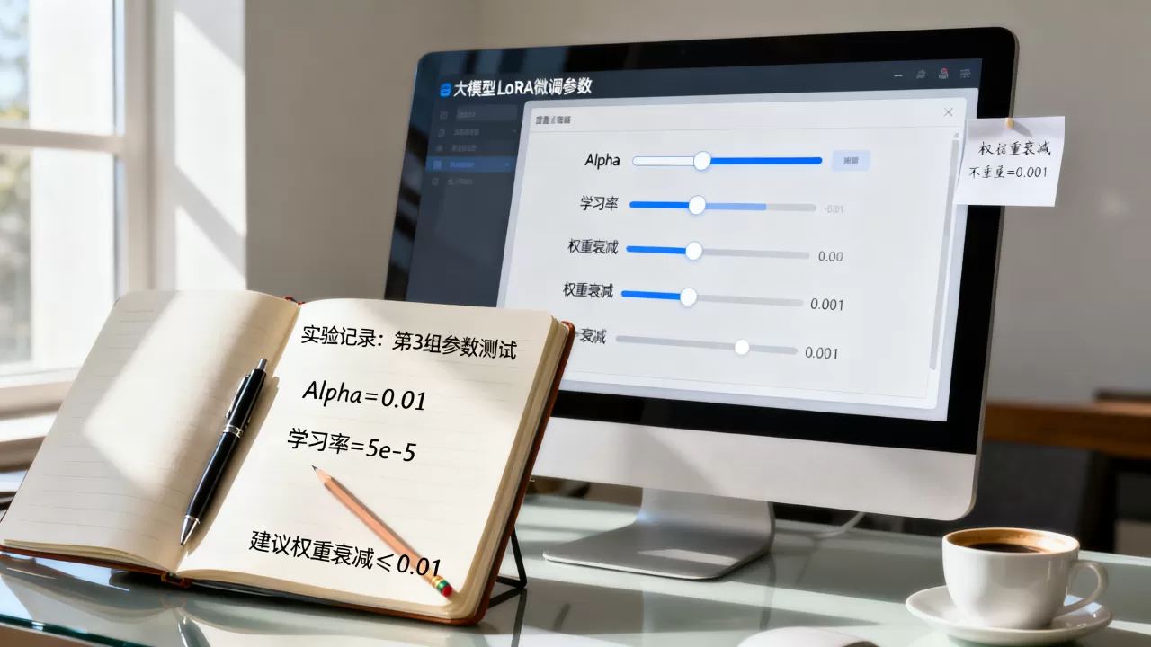 大模型LoRA微调Alpha怎么设?学习率与权重衰减如何选择 大模型LoRA微调Alpha怎么设?学习率与权重衰减如何选择