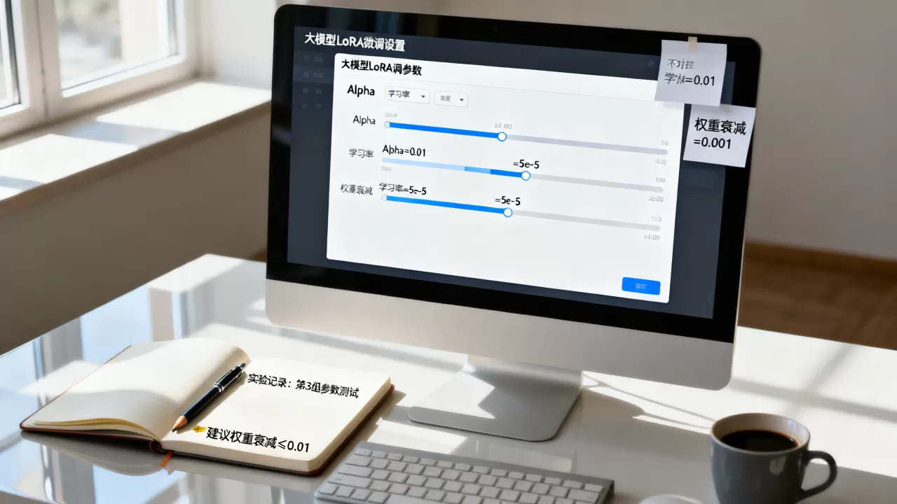 大模型LoRA微调Alpha怎么设?学习率与权重衰减如何选择 大模型LoRA微调Alpha怎么设?学习率与权重衰减如何选择