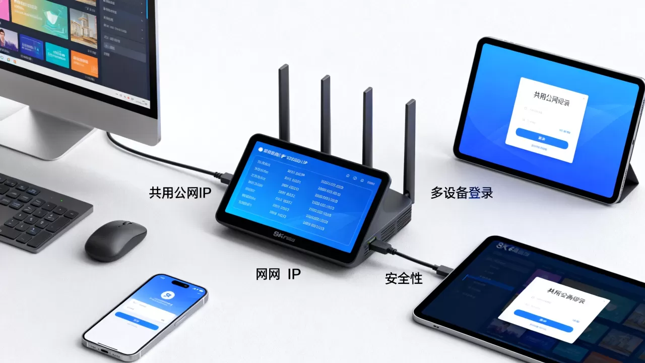 共用公网ip能同时登录吗？多设备共用公网ip安全吗