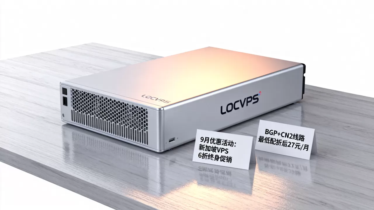 LOCVPS全球云发布9月优惠活动，6折终身促销新加坡VPS，BGP+CN2线路，最低配折后27元/月