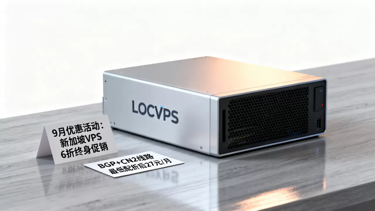 LOCVPS全球云发布9月优惠活动，6折终身促销新加坡VPS，BGP+CN2线路，最低配折后27元/月