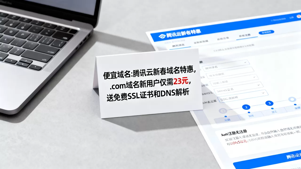 便宜域名:腾讯云新春域名特惠,.com域名新用户仅需23元,送免费SSL证书和DNS解析 便宜域名:腾讯云新春域名特惠,.com域名新用户仅需23元,送免费SSL证书和DNS解析
