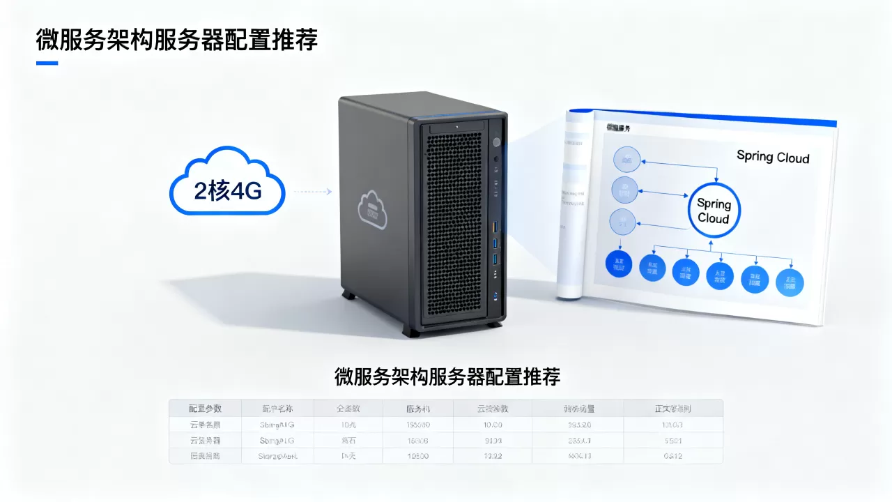 2核4G云服务器能跑Spring Cloud吗，微服务架构服务器配置推荐