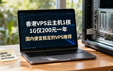 香港VPS云主机1核1G仅200元一年靠谱吗，国内便宜稳定的VPS推荐