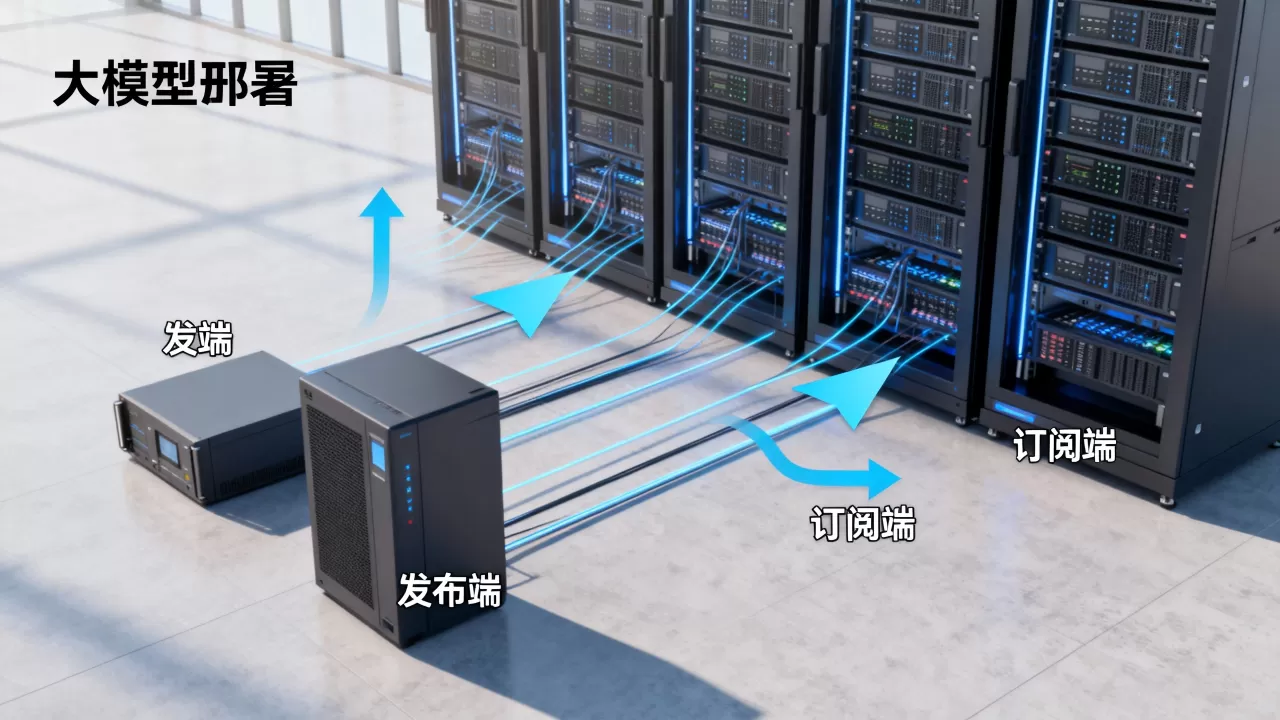 大模型部署为何采用发布订阅模式？