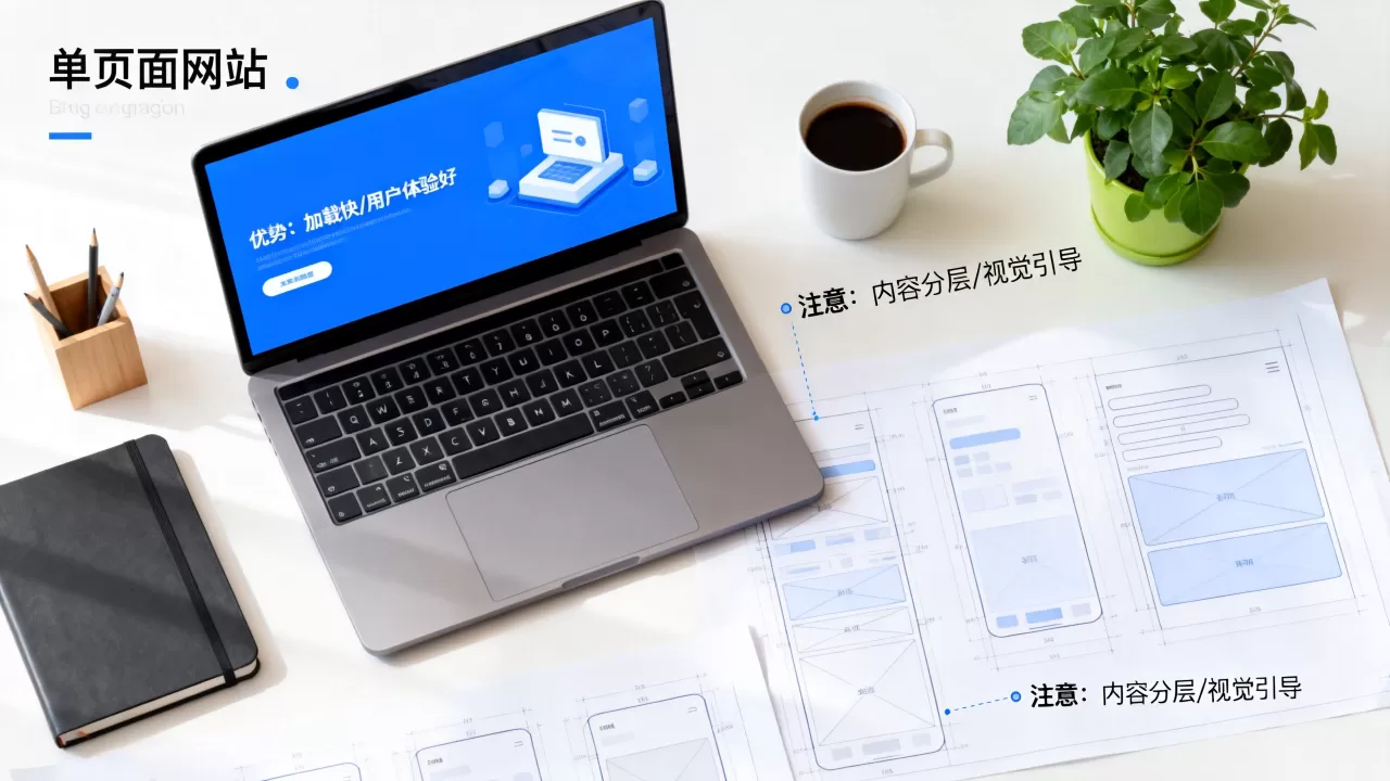 做单页面网站有哪些优势？单页面网站制作注意事项