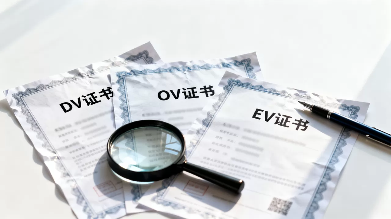 DV、OV、EV证书怎么选?哪种SSL证书更安全 DV、OV、EV证书怎么选?哪种SSL证书更安全