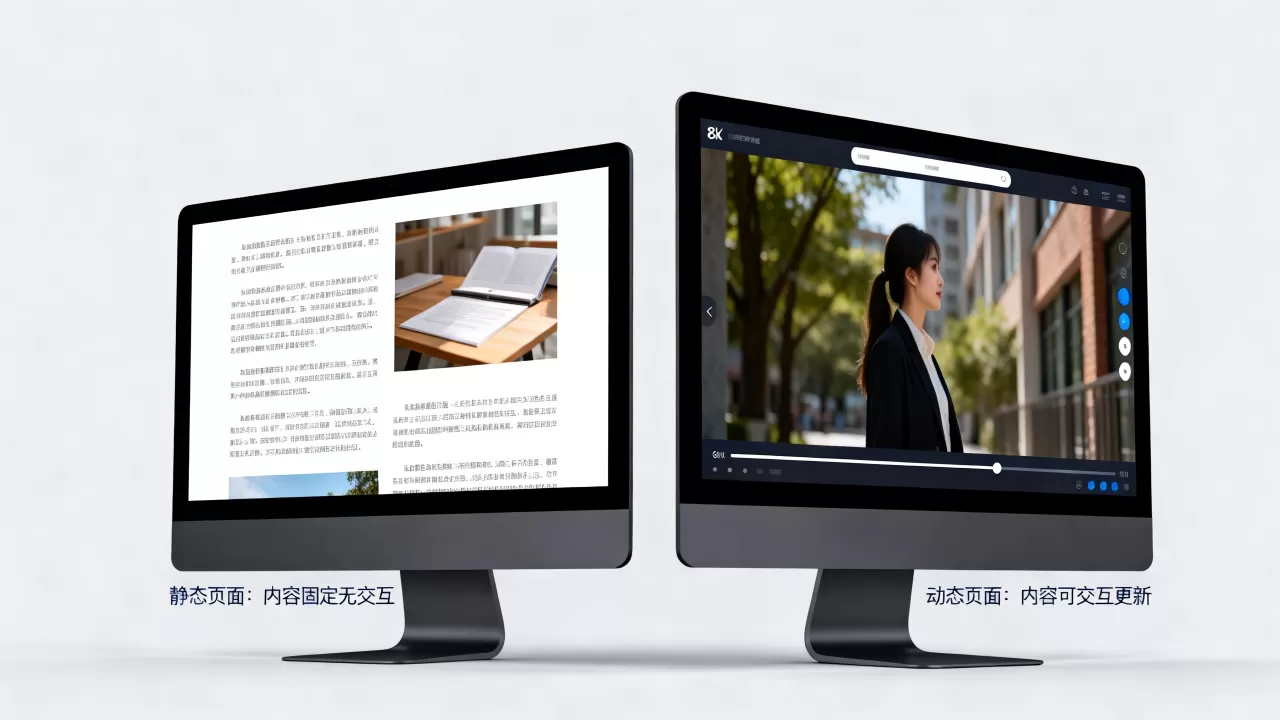 静态页面和动态页面的区别有哪些？