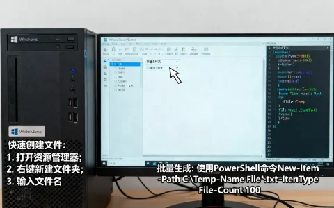 Windows美国服务器怎么快速创建文件？如何批量生成