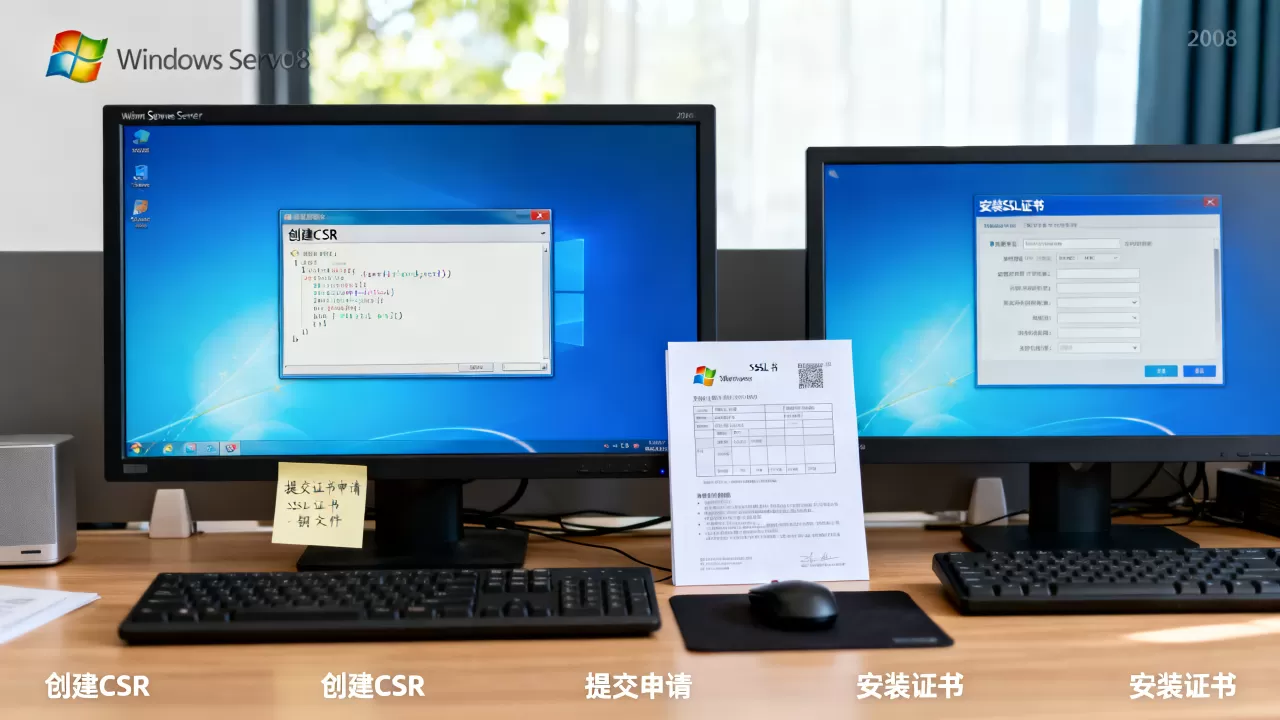 Windows Server 2008怎么创建CSR及安装SSL?SSL证书申请流程 Windows Server 2008怎么创建CSR及安装SSL?SSL证书申请流程