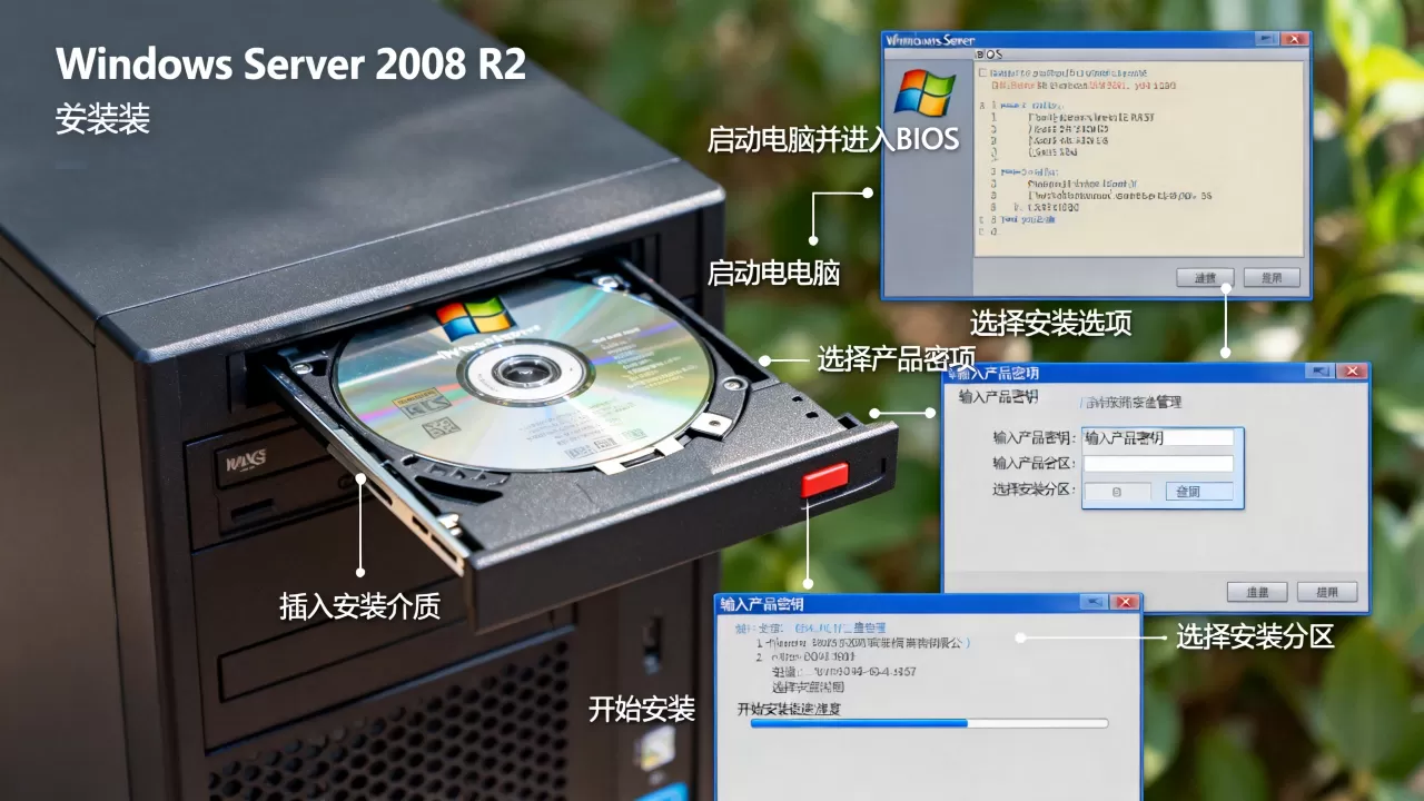 Windows Server 2008 R2怎么安装?2008 R2系统安装步骤详解 Windows Server 2008 R2怎么安装?2008 R2系统安装步骤详解