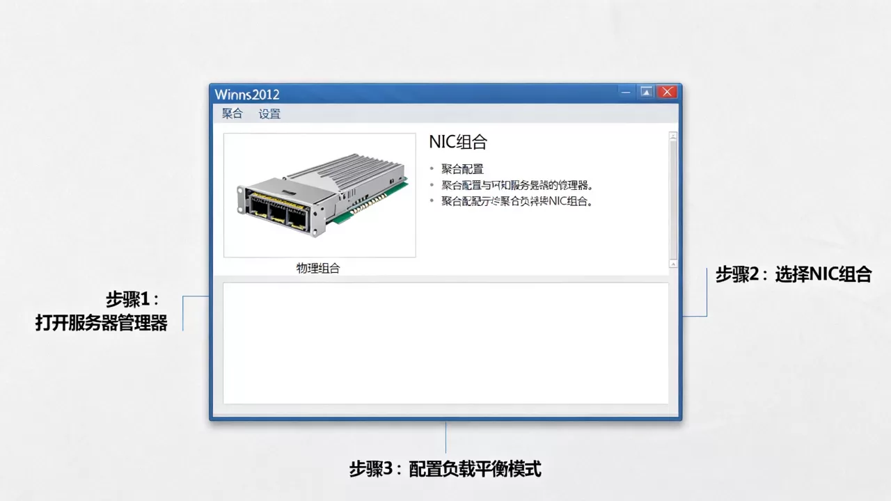 Win2012如何开启NIC组合?网卡绑定聚合设置教程 Win2012如何开启NIC组合?网卡绑定聚合设置教程