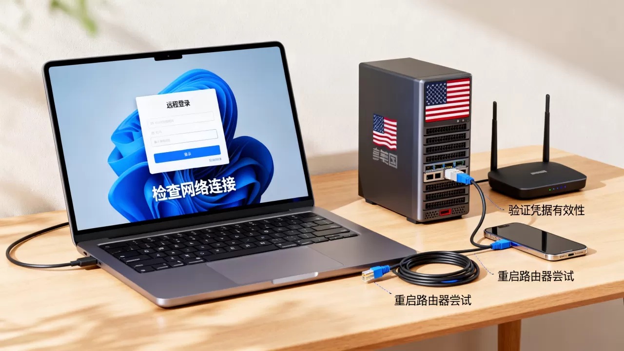 远程登录美服凭据不工作怎么办？远程连接美国服务器失败怎么解决