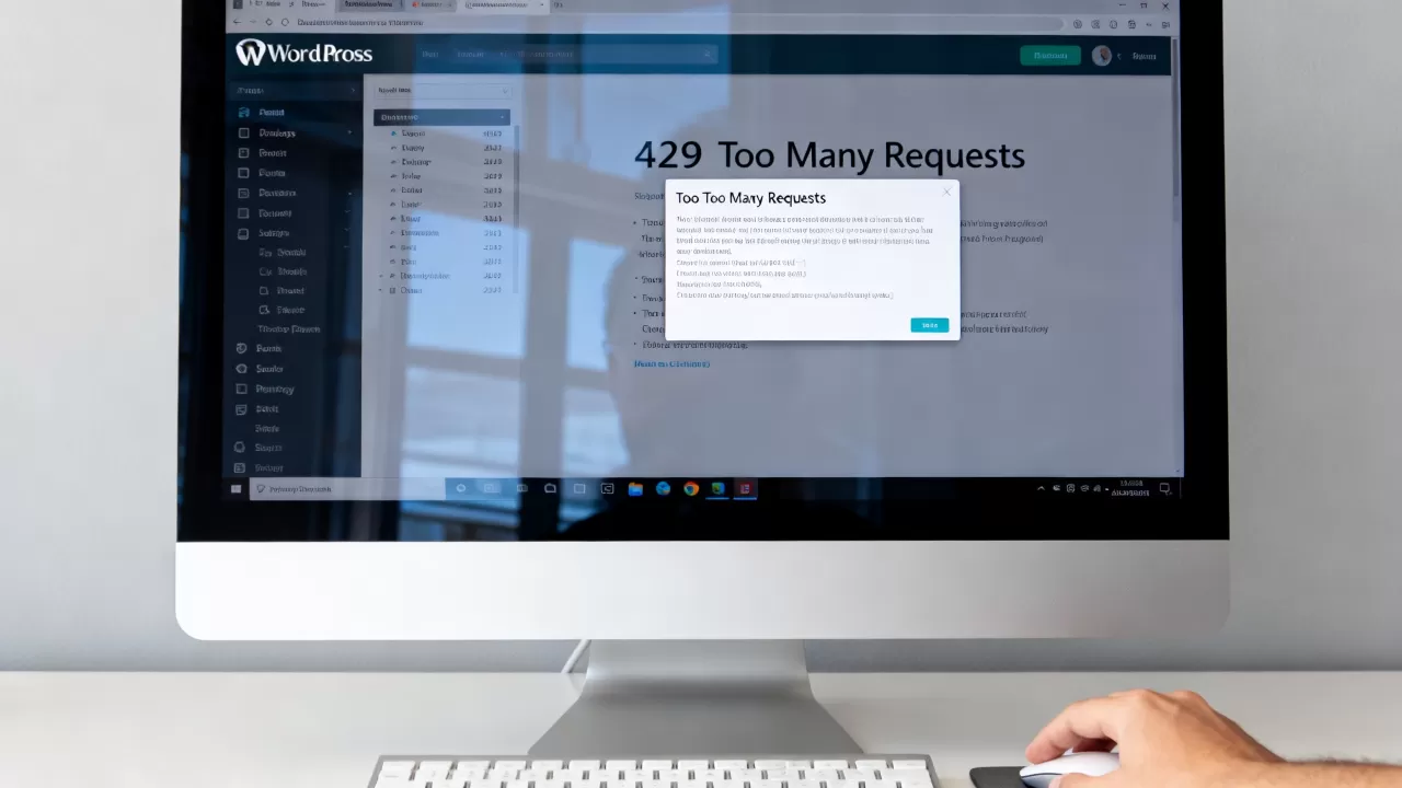 WordPress提示429错误怎么解决？WordPress 429 Too Many Requests错误解决方法