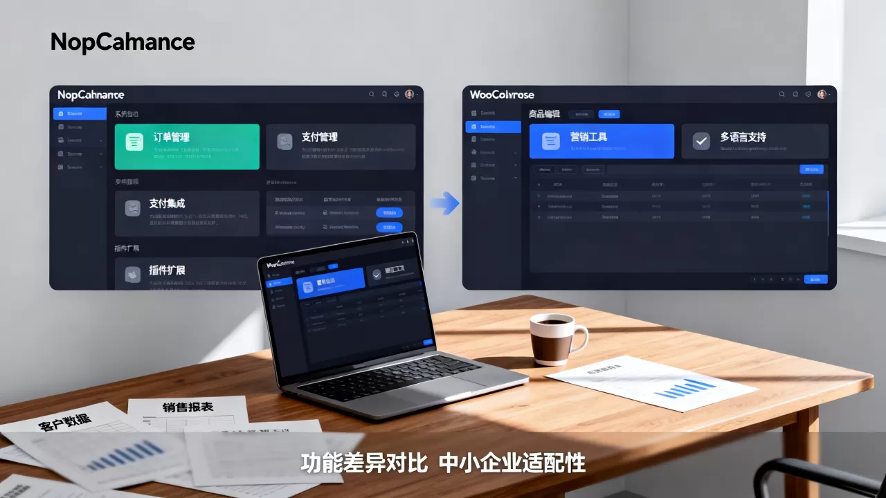 nopCommerce与WooCommerce功能差异在哪？哪个电商系统更适合中小企业