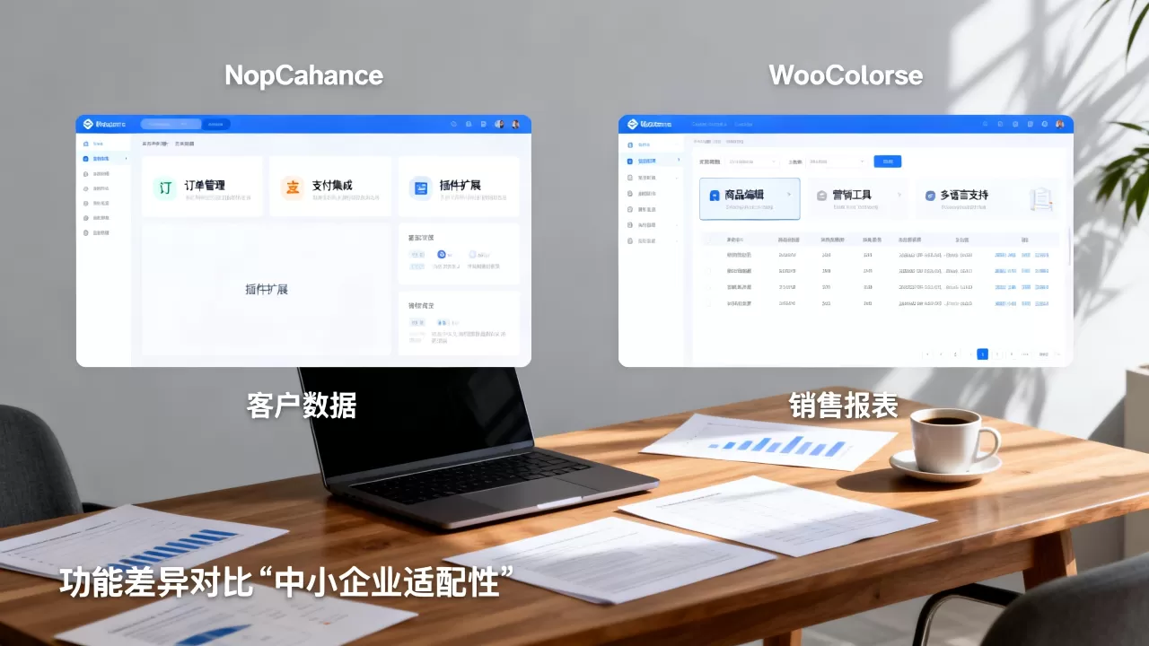 nopCommerce与WooCommerce功能差异在哪？哪个电商系统更适合中小企业