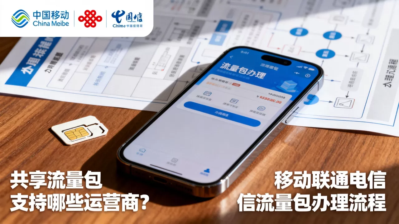 共享流量包支持哪些运营商?移动联通电信流量包怎么办理 共享流量包支持哪些运营商?移动联通电信流量包怎么办理