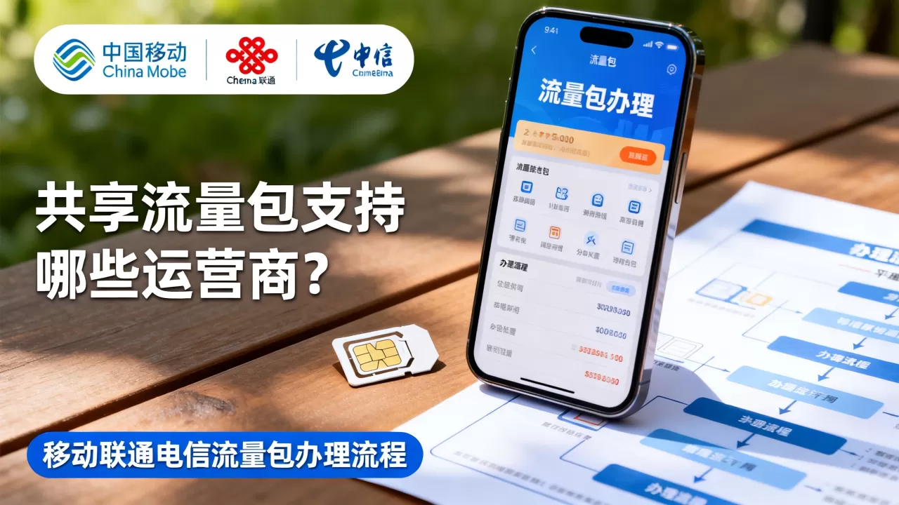 共享流量包支持哪些运营商?移动联通电信流量包怎么办理 共享流量包支持哪些运营商?移动联通电信流量包怎么办理