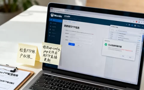 WordPress在线更新提示填FTP怎么办？如何彻底解决FTP连接失败问题