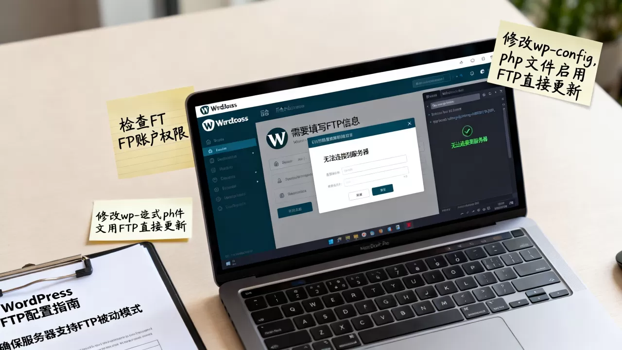 WordPress在线更新提示填FTP怎么办?如何彻底解决FTP连接失败问题 WordPress在线更新提示填FTP怎么办?如何彻底解决FTP连接失败问题