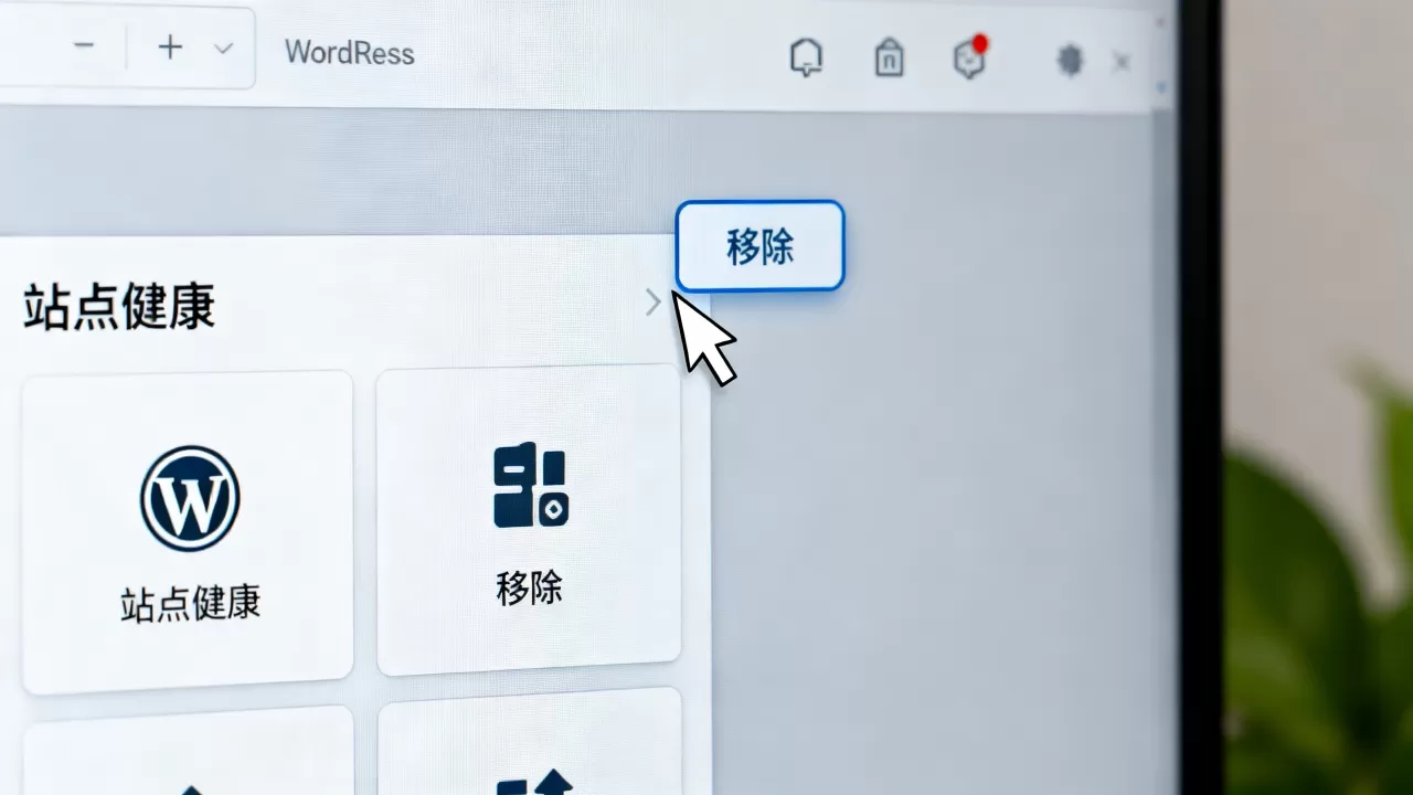 如何移除WordPress站点健康小工具？删除站点健康通知的教程