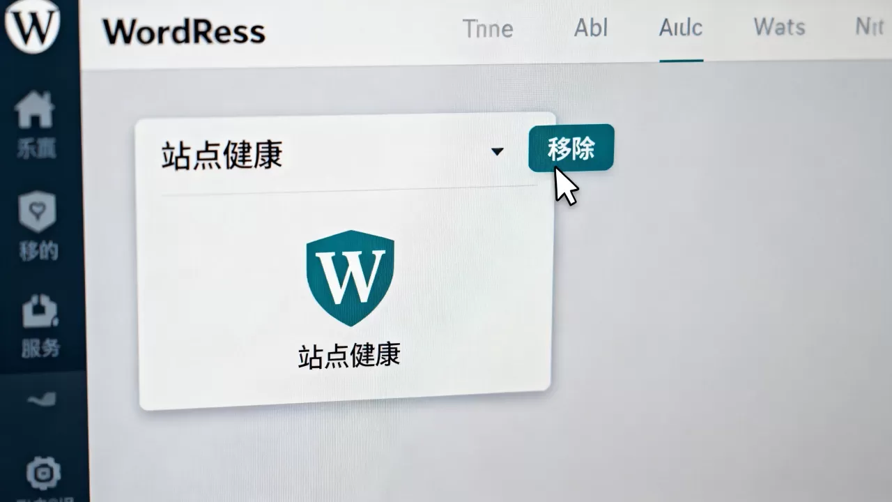 如何移除WordPress站点健康小工具？删除站点健康通知的教程