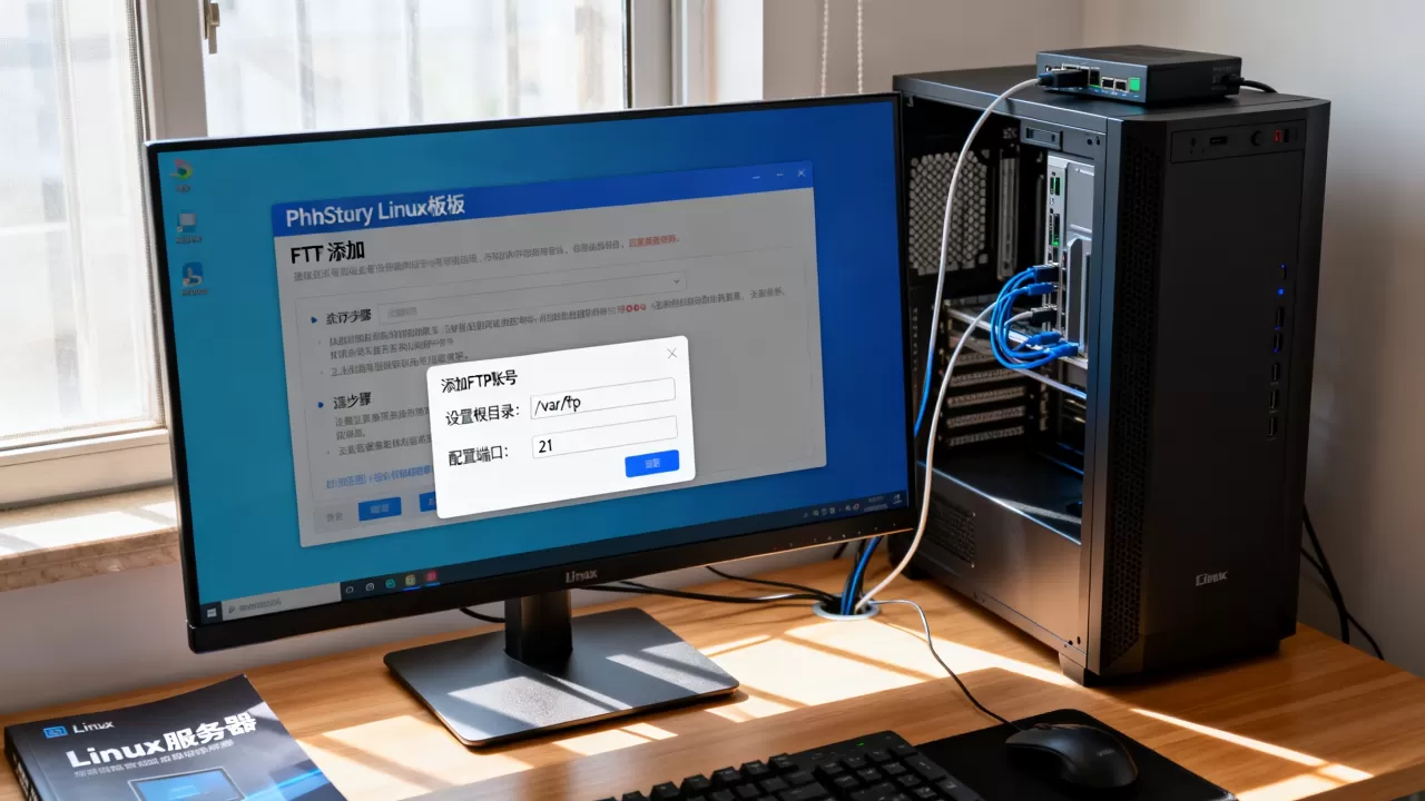 phpStudy Linux面板怎么添加FTP？linux服务器ftp配置教程