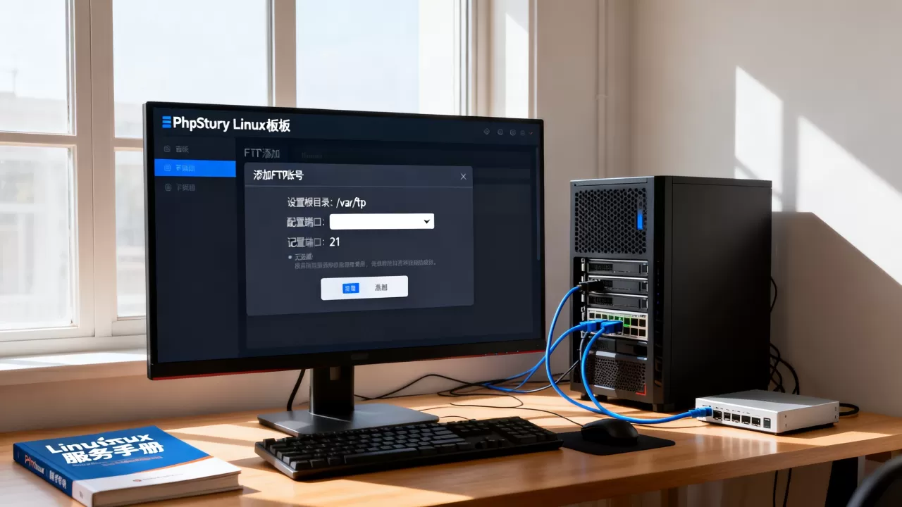 phpStudy Linux面板怎么添加FTP？linux服务器ftp配置教程