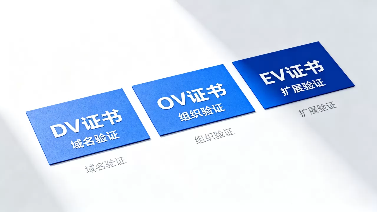 常用SSL证书类型有哪几种?DV、OV、EV证书区别是什么 常用SSL证书类型有哪几种?DV、OV、EV证书区别是什么