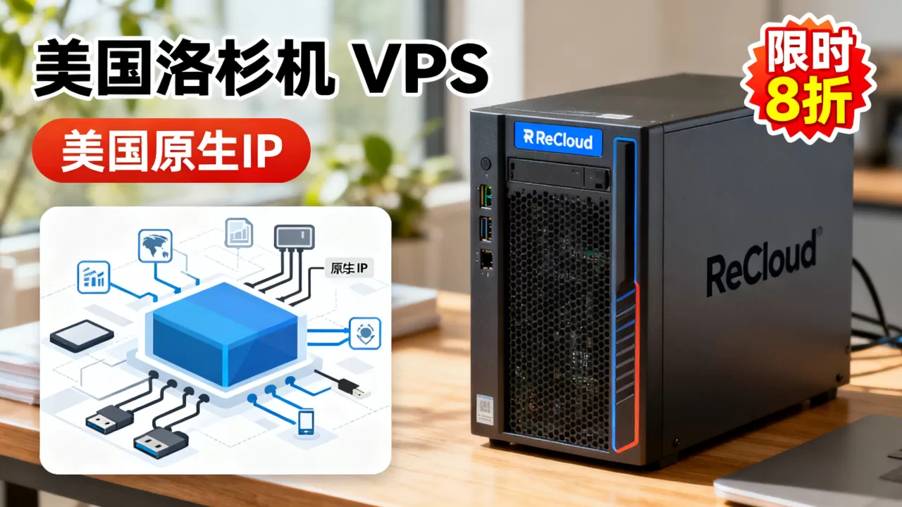 ReCloud美国洛杉矶VPS限时8折是真的吗？美国原生IP VPS推荐