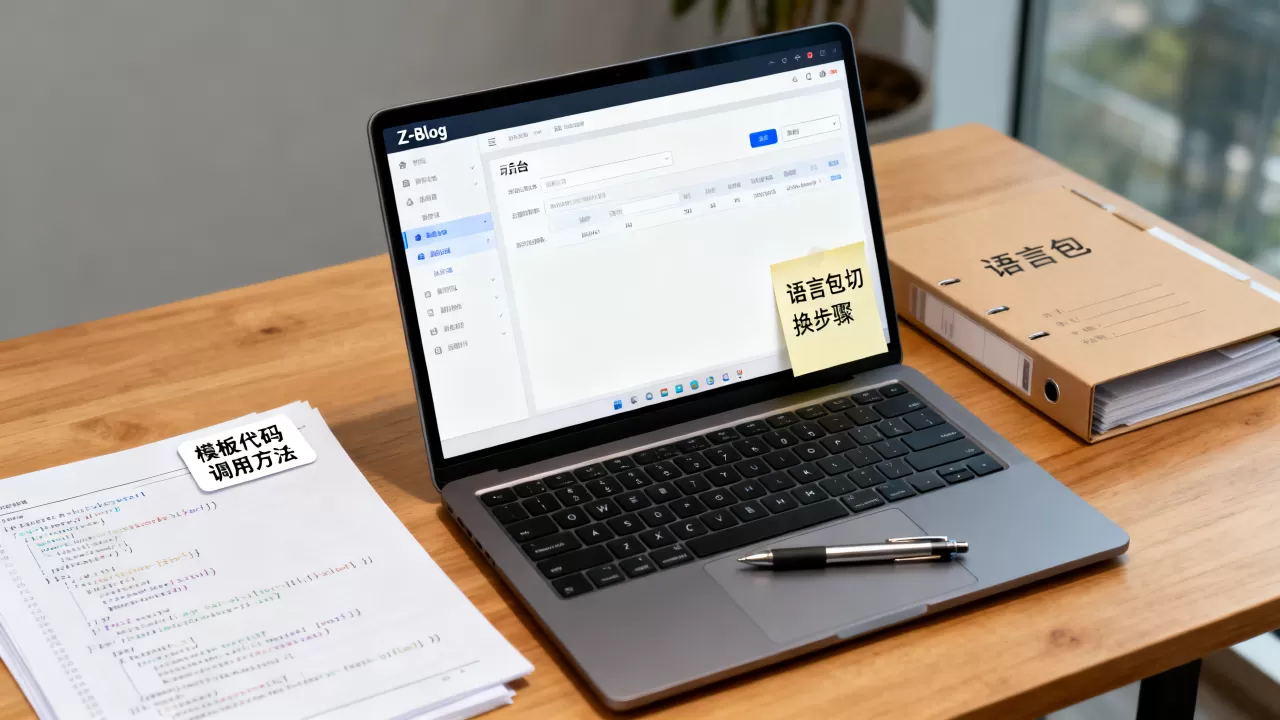 Z-Blog语言包怎么切换?Z-Blog模板代码调用方法 Z-Blog语言包怎么切换?Z-Blog模板代码调用方法