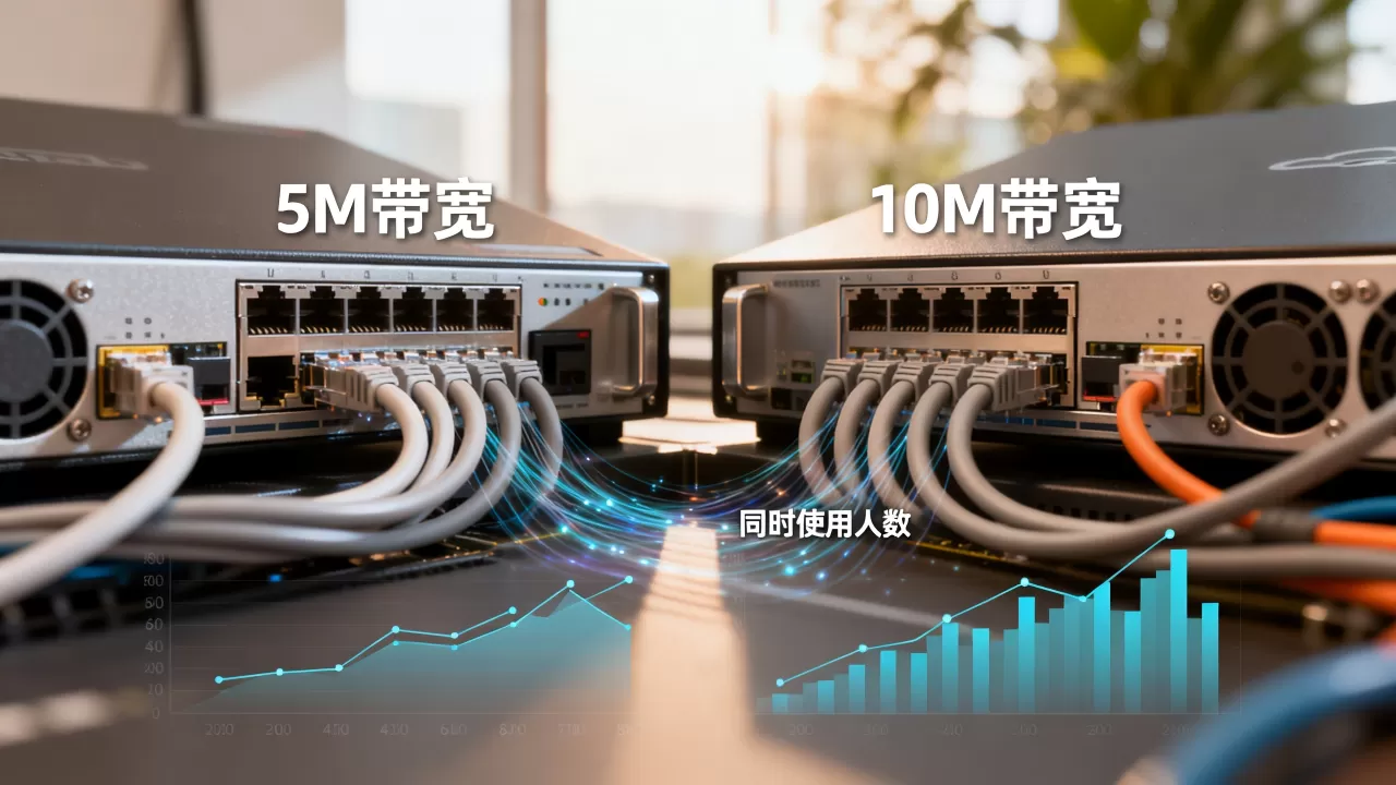 云服务器5M和10M带宽差距大吗?10M带宽够几个人同时用 云服务器5M和10M带宽差距大吗?10M带宽够几个人同时用
