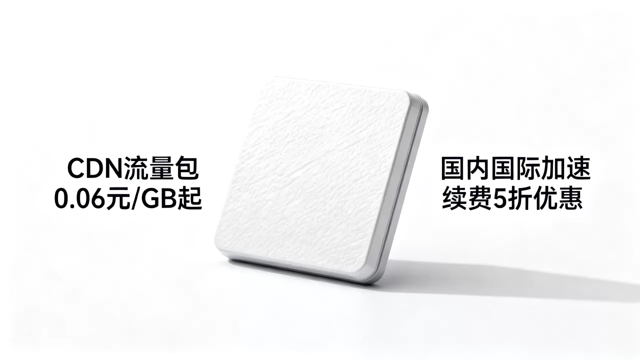 CDN流量包0.06元/GB起怎么买？国内国际加速续费5折优惠
