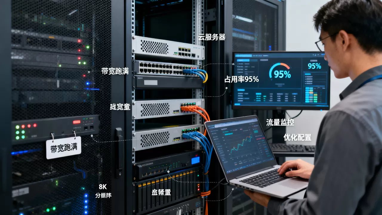 云服务器带宽跑满了怎么办？服务器带宽占用率高怎么解决