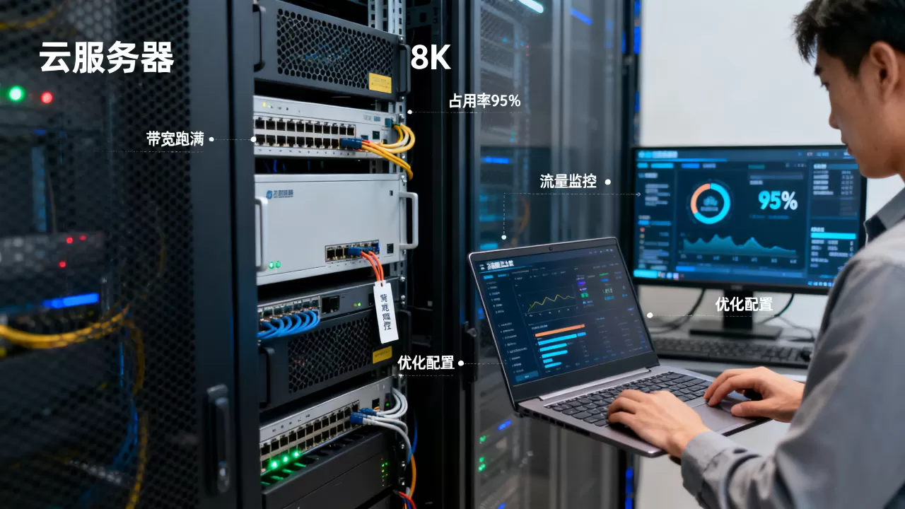 云服务器带宽跑满了怎么办？服务器带宽占用率高怎么解决