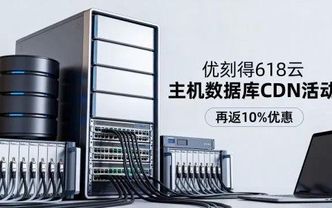 优刻得618云主机数据库CDN活动价再返10%怎么买最划算