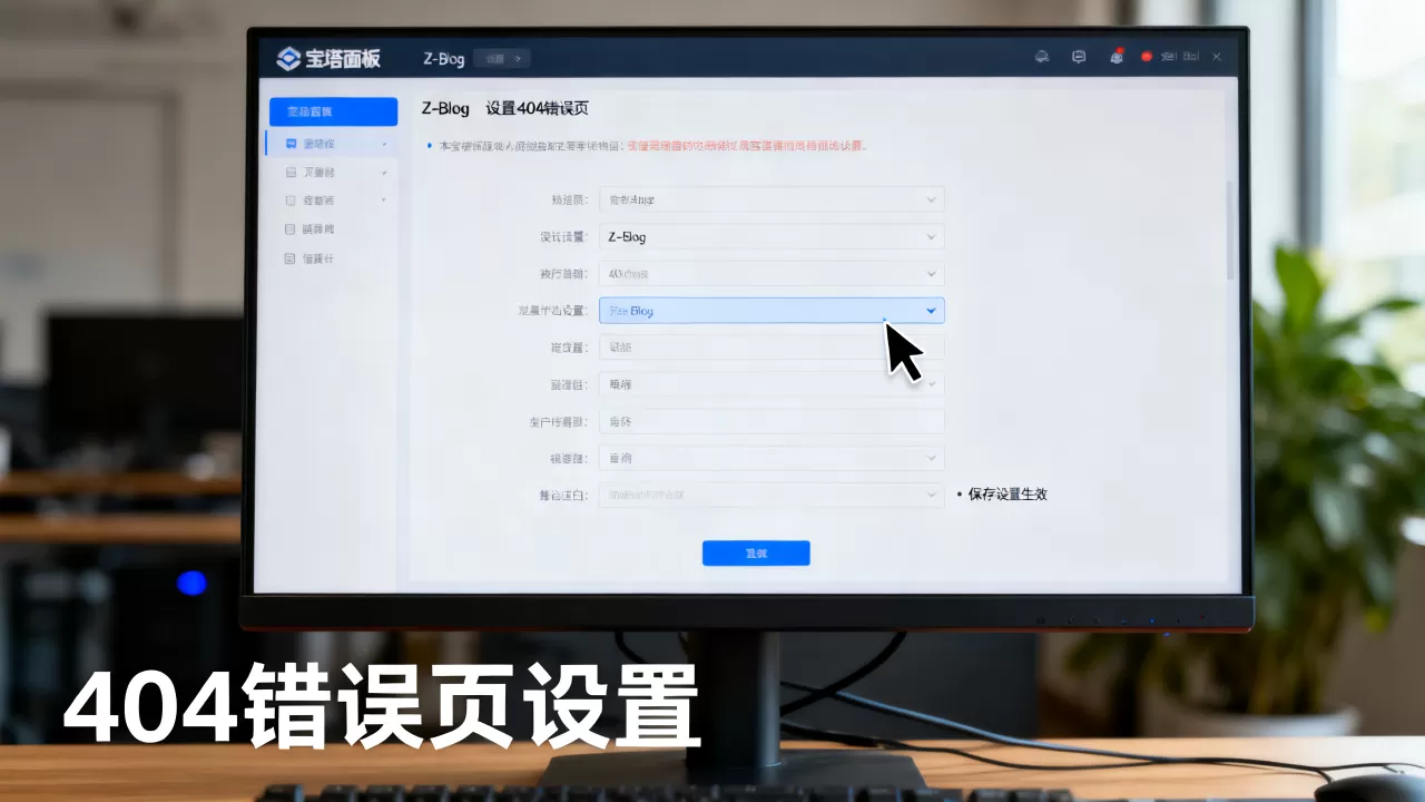 Z-Blog在宝塔面板如何设置404？宝塔面板设置404错误页教程